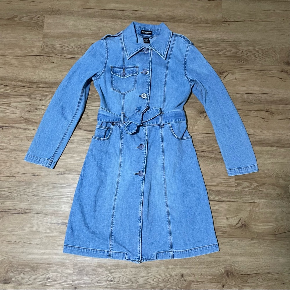 Y2K Express Denim Jacket Style Dress